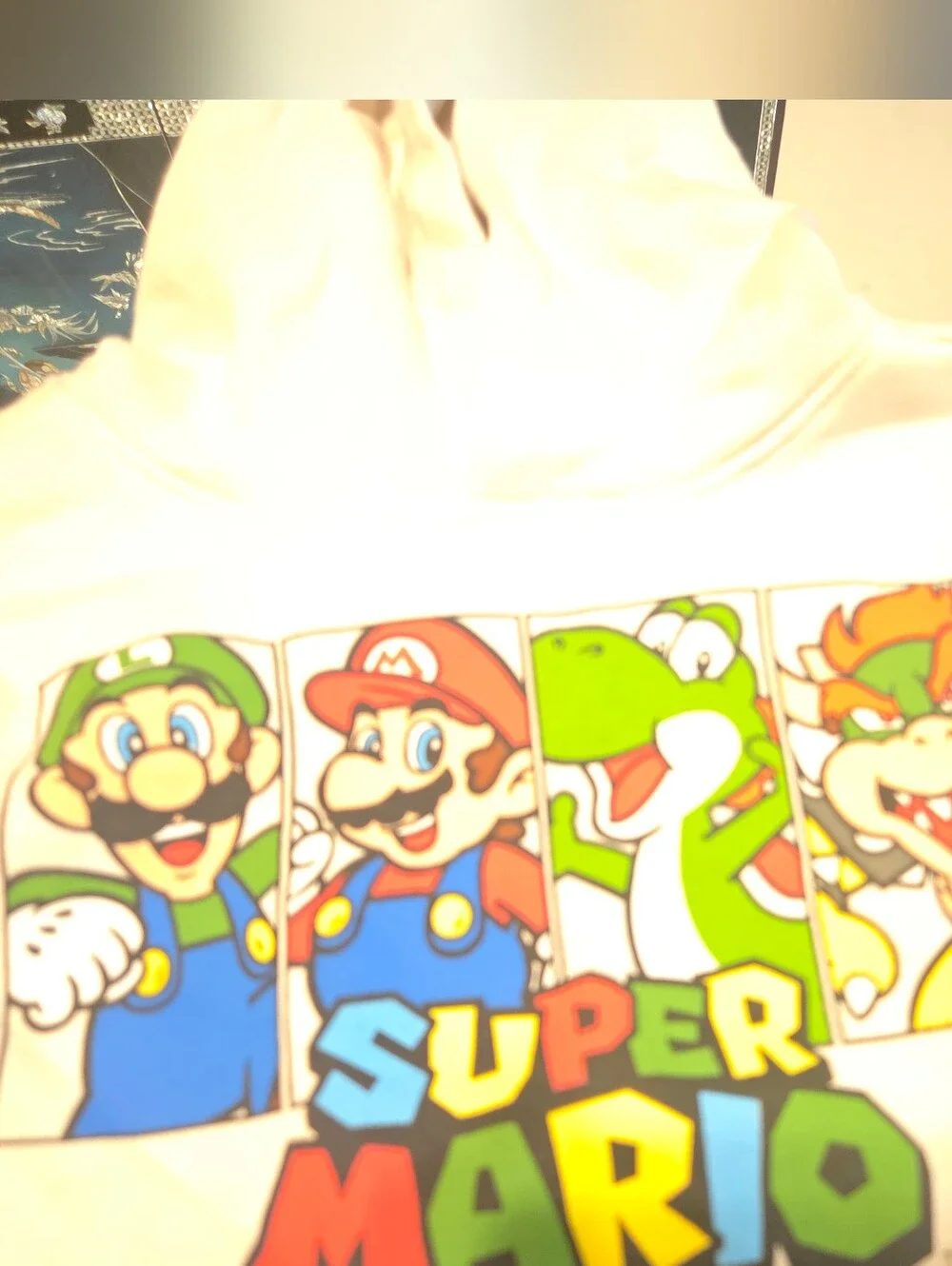 Nintendo white hoodie